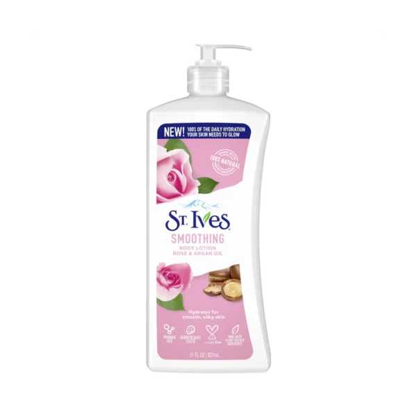 St.Ives smoothing body Lotion rose & argan oil 621Ml